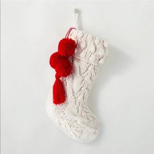 NWT Hearth & Hand cream knit stocking